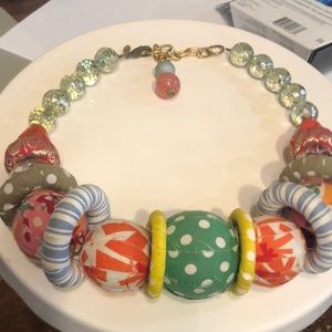 Lenora Dame mixed media necklace.